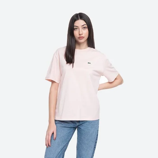 Lacoste Women'S Crew Neck Premium Cotton T-Shirt - 34