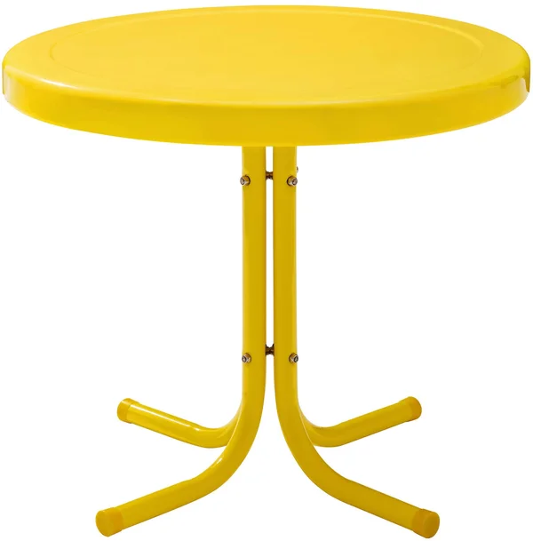 Crosley Retro Metal Side Table - Yellow