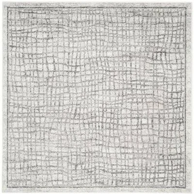Greyleigh Connie Silver/Ivory Area Rug, Size: Square 8&