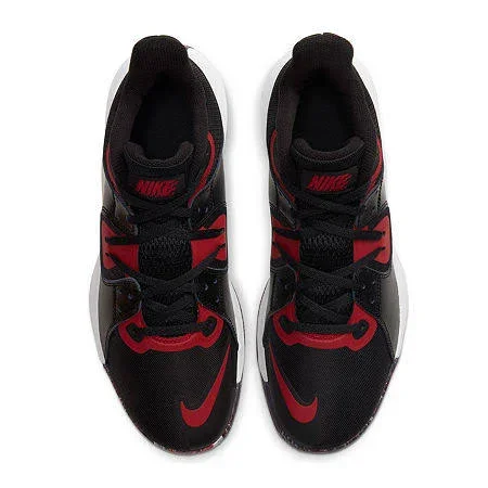 Men's Nike Fly by Mid Basketball Shoe - Black/Red - Size 12
