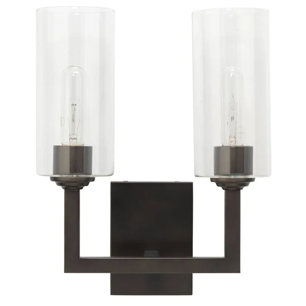 Jamie Young Linear Double Wall Sconce in Oil Rubbed Bronze Metal