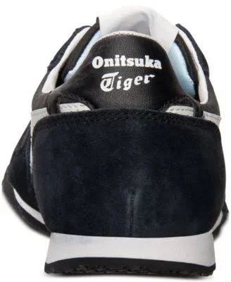 Onitsuka Tiger Men's Serrano Suede Sneakers - Black White - Size 11