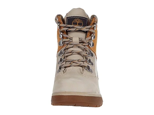 Timberland Kids 6 Leather/Fabric Field Boot Boys Shoes 9481425 - 13 Little Kid M, Beige