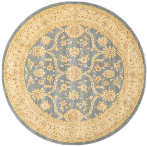 Unique Loom Tansy Edinburgh Area Rug (8& x 8& Round - Blue)