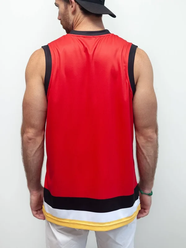 Calgary Flames Hockey Tank M - Red, Polyester