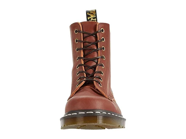 Dr. Martens 1460 Veg Tan Leather Lace Up Boots Tan Work Boots Size 6