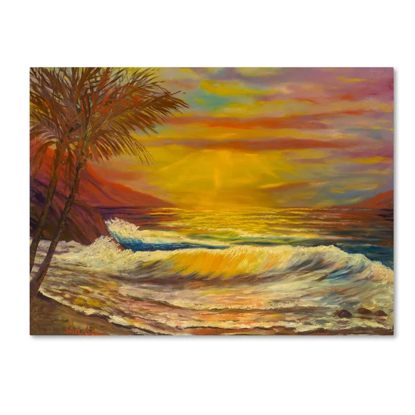 Trademark Fine Art A Tropical Lagoon Canvas Art by Manor Shadian, Size: 35 x 47
