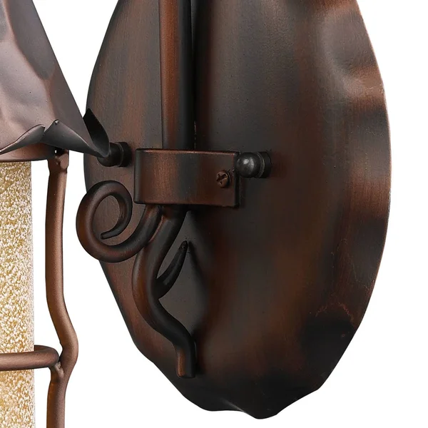 Elk Lighting 381-AC Rustica 1 Light Outdoor Wall Sconce in Antique Copper