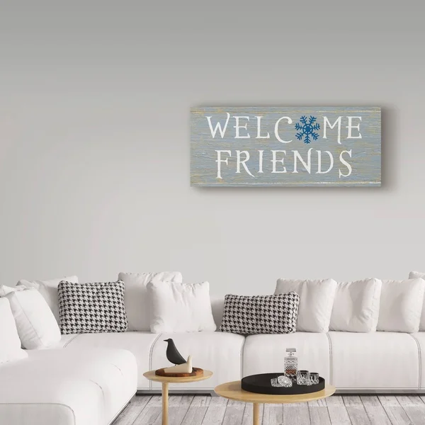 Trademark Fine Art 'Christmas Affinity II Grey' Canvas Art by James Wiens, Size: 20 x 47