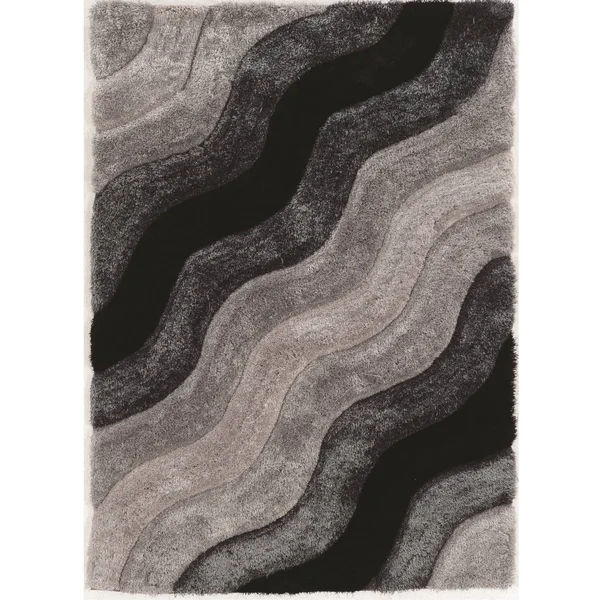 Linon Links Wave Shag Rug - Brown, 8x10 ft