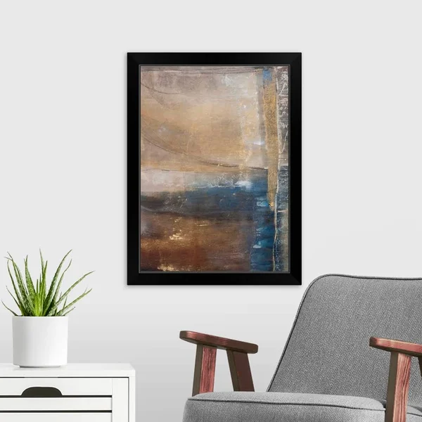 Kinetic Stone I - Black Framed Wall Art, 18x24, Great Big Canvas