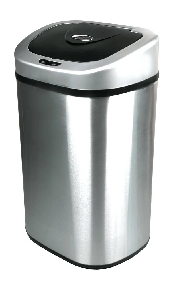 Nine Stars 21.1 Gallon Stainless Steel Motion Sensor Trash Can, Silver