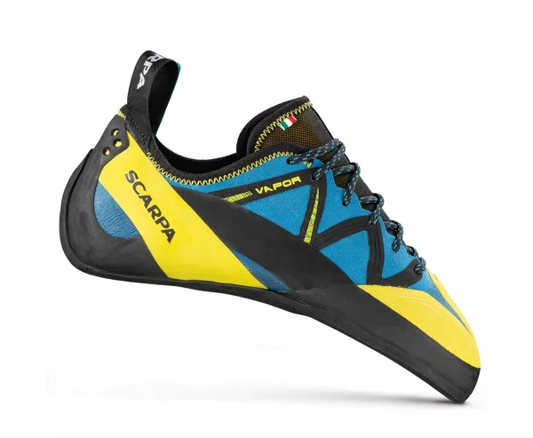 Scarpa Vapor Blue-Yellow - Mens Climbing Shoes, Size US 12 - Color Ocean - Yellow