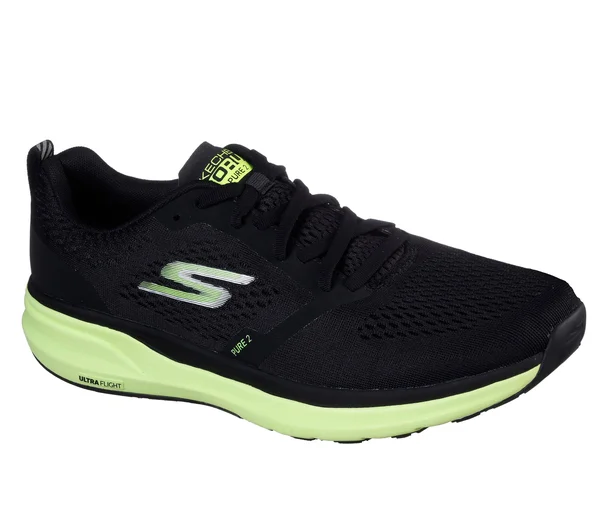 Skechers Mens GOrun Pure 2 Shoes Black 11.5 M