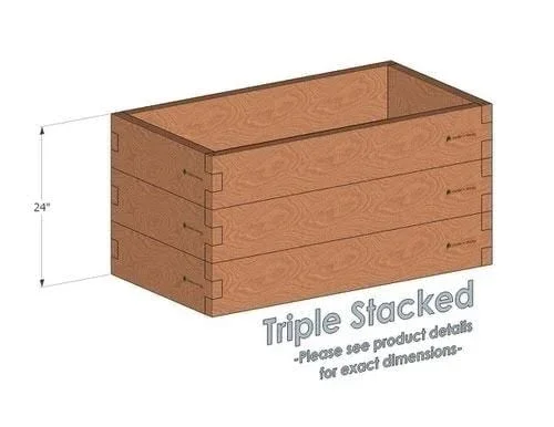 2x4 Raised Garden Bed (Height: 24”)