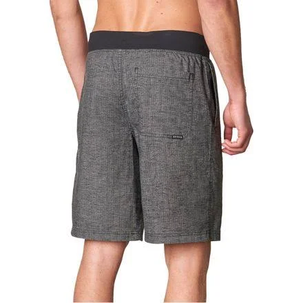 Prana Men's Vaha Short - XXL - Black Herringbone
