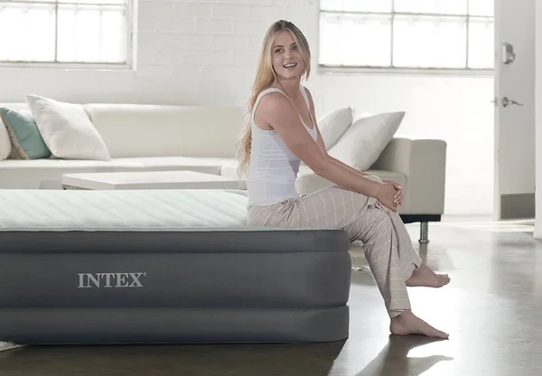 Intex Queen PremAire I Elevated Airbed Mattress with Internal Pump