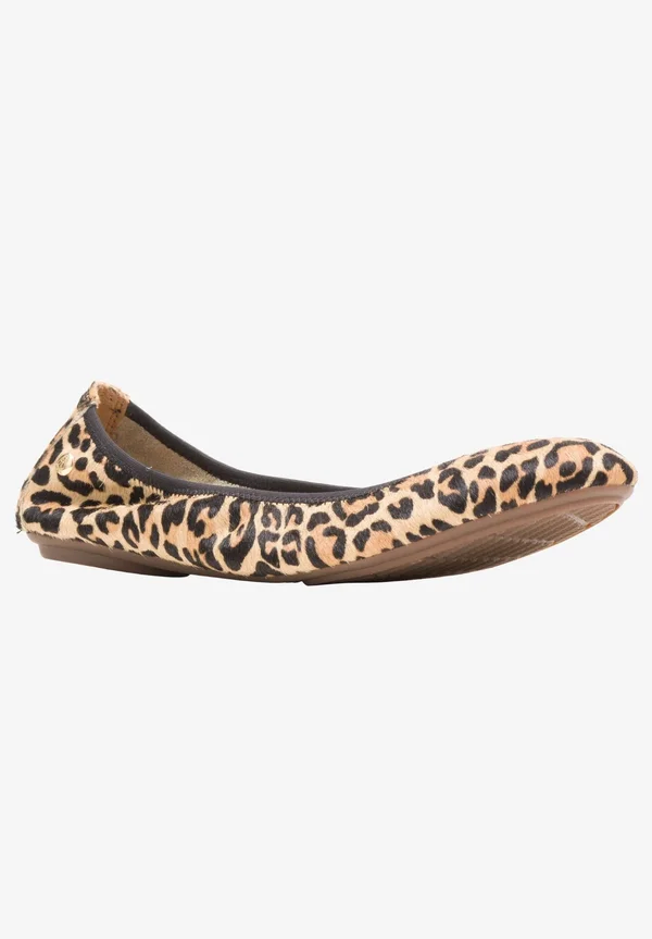 Hush Puppies Women's Chaste Ballet Flat - Size: 9.5, Leopard Calf Hair