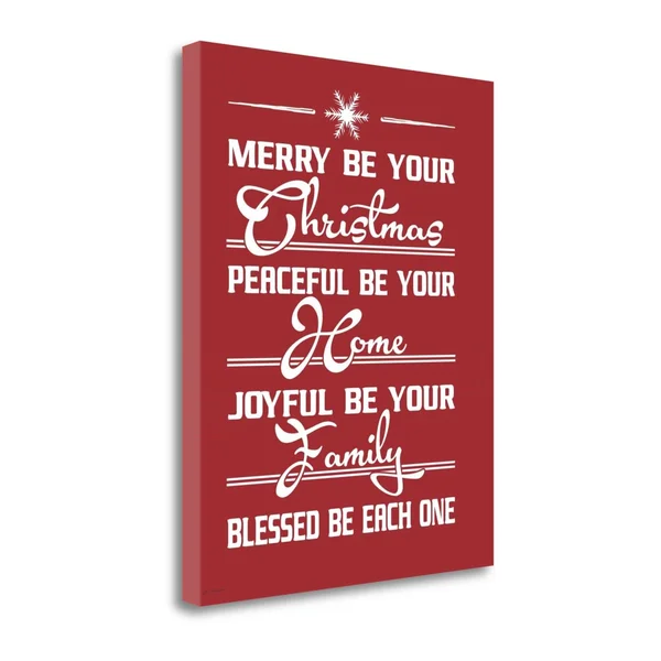 Tangletown Fine Art Blessed Be Canvas Wall Art by Jo Moulton