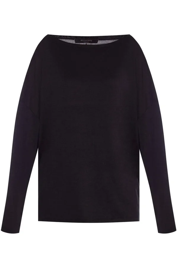 Allsaints Rita Off-The-Shoulder Top, Black, M