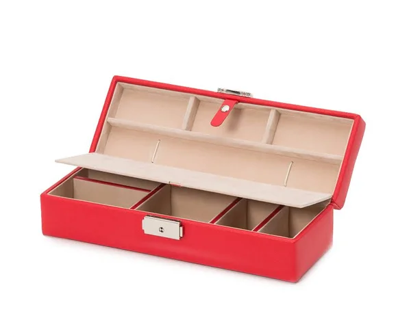 Wolf Heritage Safe Deposit Box - Red Saffiano