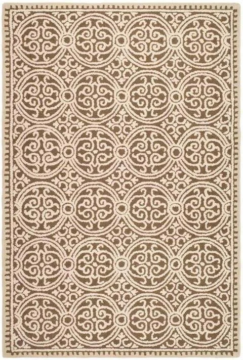 Safavieh CAM232A Cambridge Area Rug, Brown, White: 5-ft x 8-ft