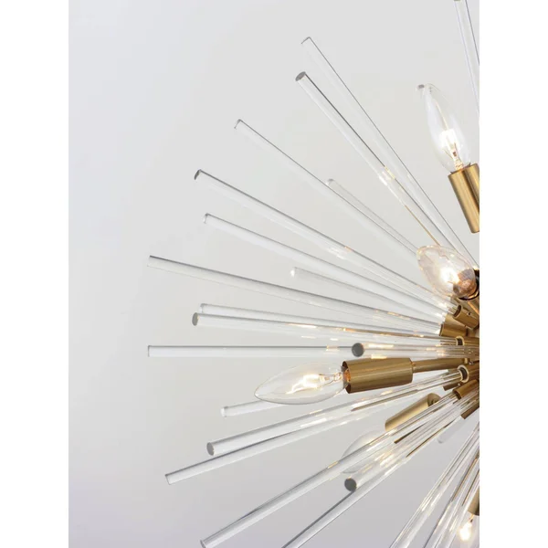 Maxim Lighting 28664CLSBR Polaris - 12 Light Pendant Satin Brass