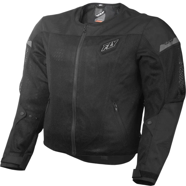 Fly Racing Flux Air Jacket Black/White 2x