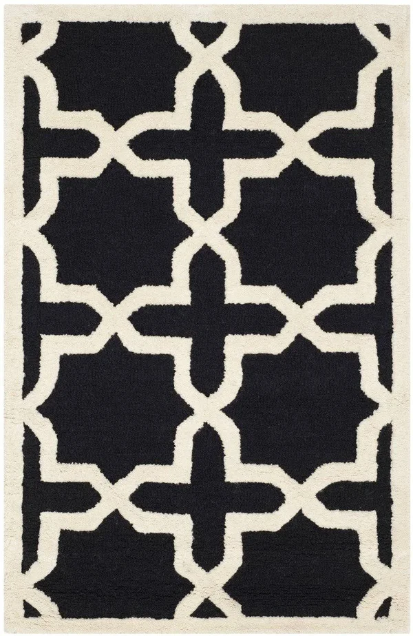 Safavieh Cambridge Black & Ivory 8& x 10& Rug