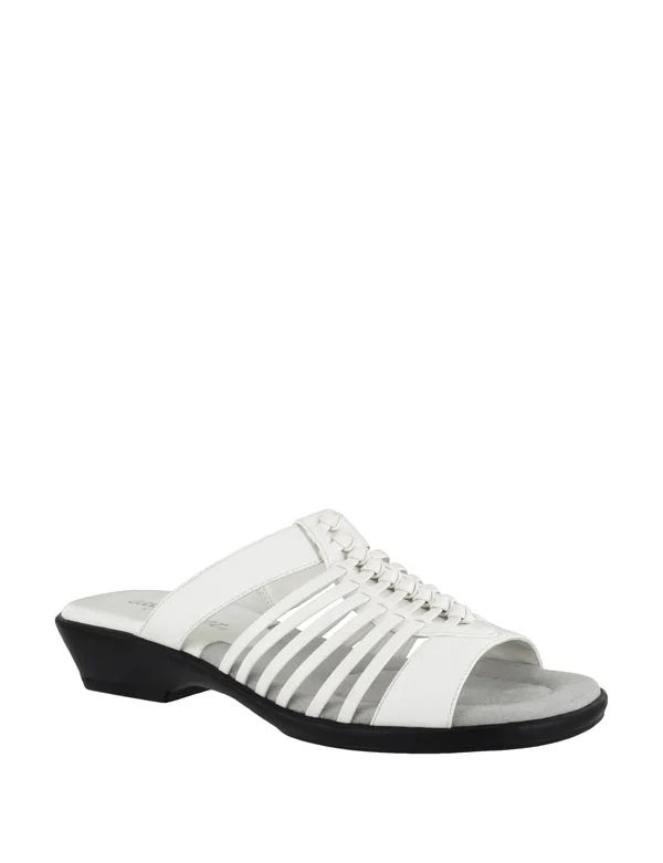Women's Easy Street Nola Slide - Size: 7, White