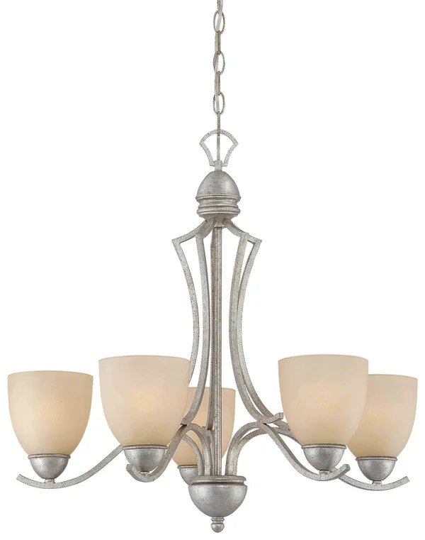 Thomas Lighting SL808272 Triton Moonlight Silver 5 Light Chandelier