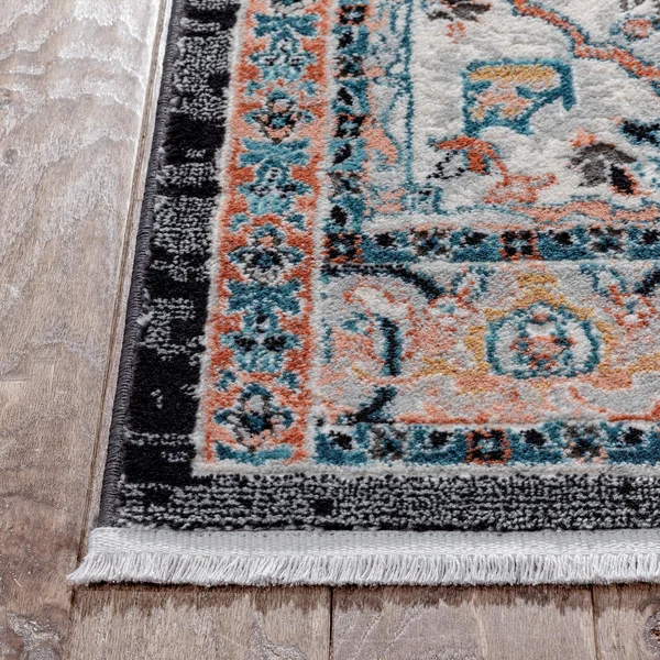 Well Woven Indira Minos Black Vintage Bohemian Oriental Floral 7&10 inch x 9&10 inch Area Rug