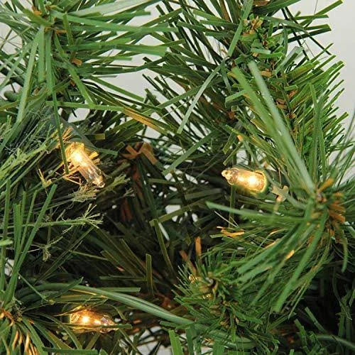 7.5' Pre-Lit Atlanta Mixed Cashmere Pine Medium Artificial Christmas Tree - Clear Lights - Green