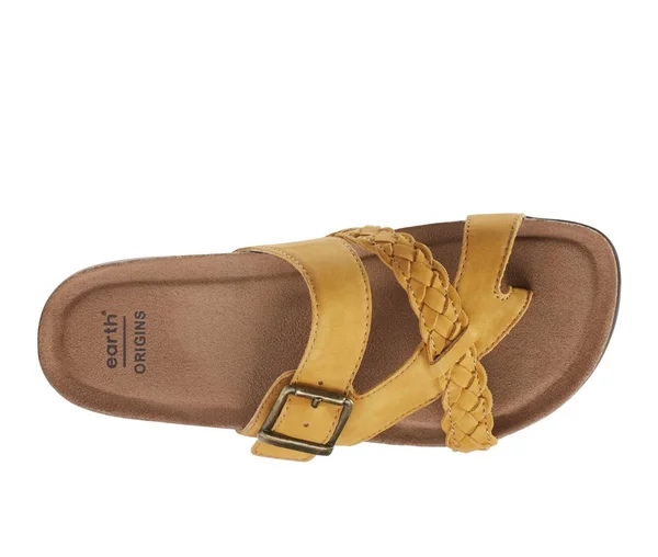 Women's Earth Origins Foster Sandal - Yellow - Size 9.5