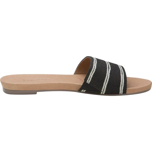 Hari Mari Sydney Woven Slide Sandal - Women's Black/Natural - 11.0