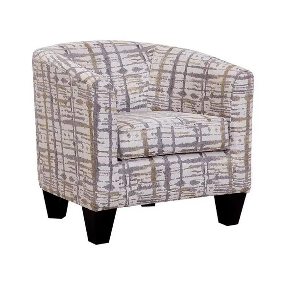 Grafton Home Gray and Gold Splatter Accent Chair - Beige