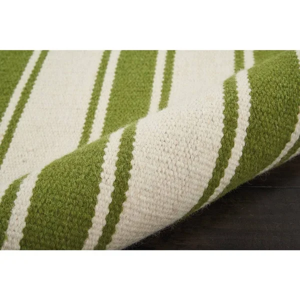 Nourison Solano Area Rug, Ivory/Spa, 2&3x22 x 8&