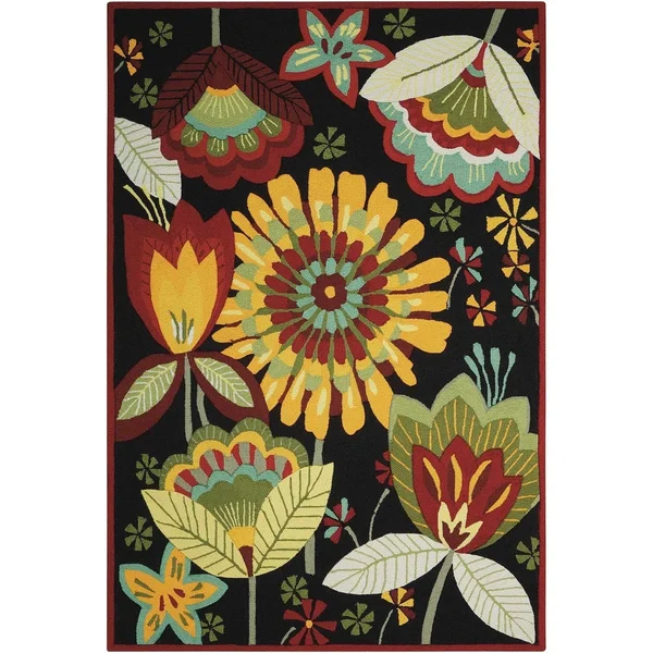 Nourison Fantasy FA12 8& x 10&6x22 Aqua Rug