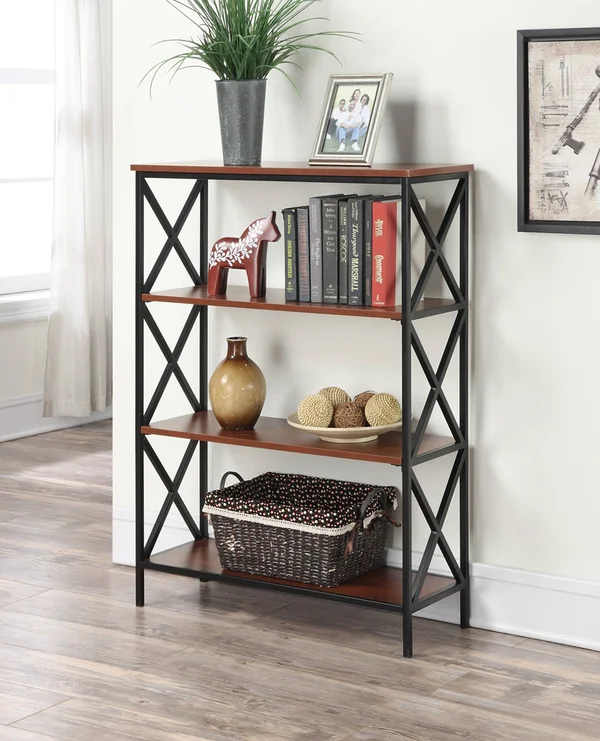 Convenience Concepts Tucson 4 Tier Bookcase - Weathered Gray