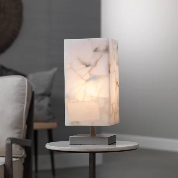 Jamie Young Ghost Axis Table Lamp, Antique Silver