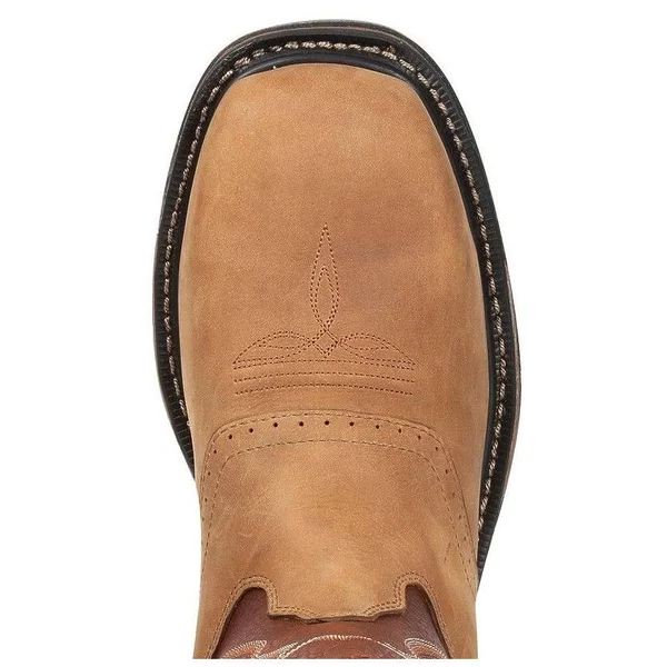 Rocky Men's 11 Western Saddle Original Ride Steel Toe Rkyw041 - Size: 7, Brown