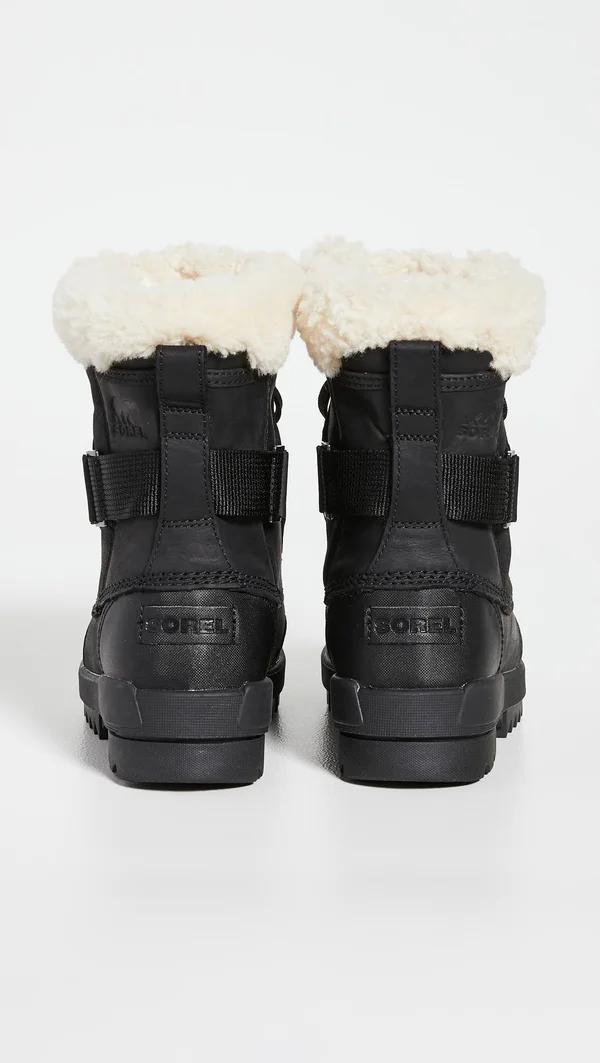 Sorel Women's Tivoli IV Parc Boot - 6 - Black, Sea Salt