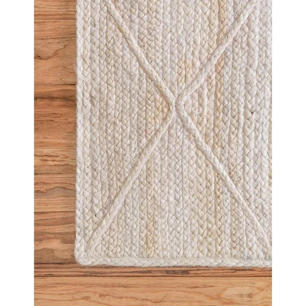Braided Jute Rug Gray - Rectangle 3& 3 x 5&
