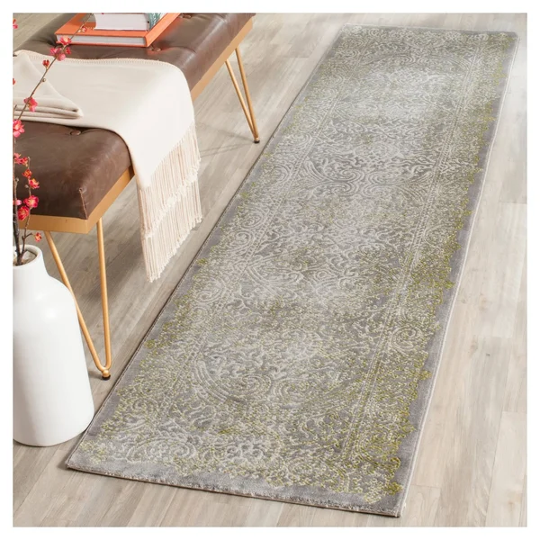 Safavieh Passion PAS404D Grey - Green Rug 2& 2x22 x 8& 0x22 Runner