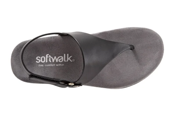 SoftWalk Bolinas - Women's Sandal - Black 6.5 Wide