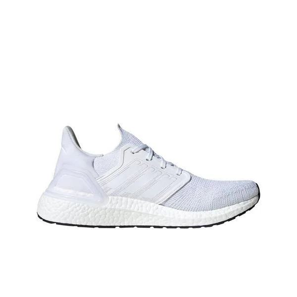 Men's Ultraboost 20 Running Shoes in White Size 10.0, Knit by Adidas