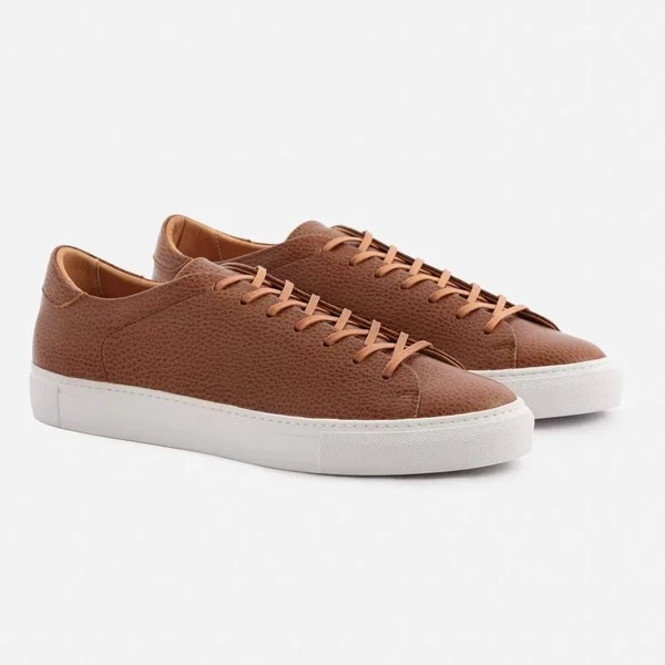 Beckett Simonon Reid Sneakers - Pebbled, Tan/White, Size 14, Men's Sneakers