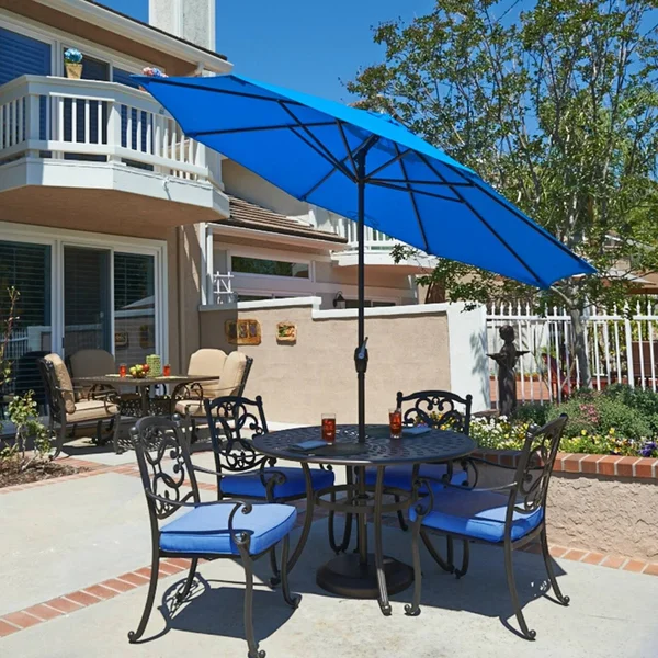 California Umbrella 9 ft. Casa Series Patio Umbrella with Bronze Aluminum Pole