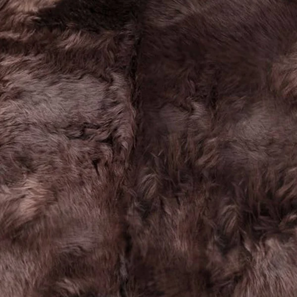 24x22 x 72x22 x 2x22 Chocolate Double Sheepskin - Area Rug