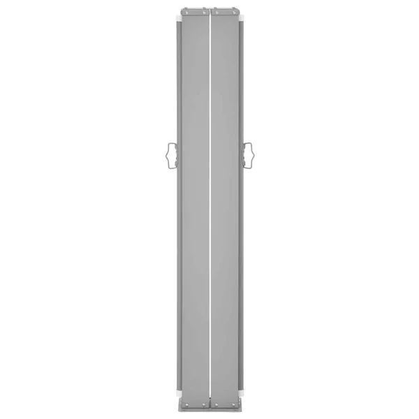 vidaXL Retractable Side Awning Black 39.4x22x236.2x22